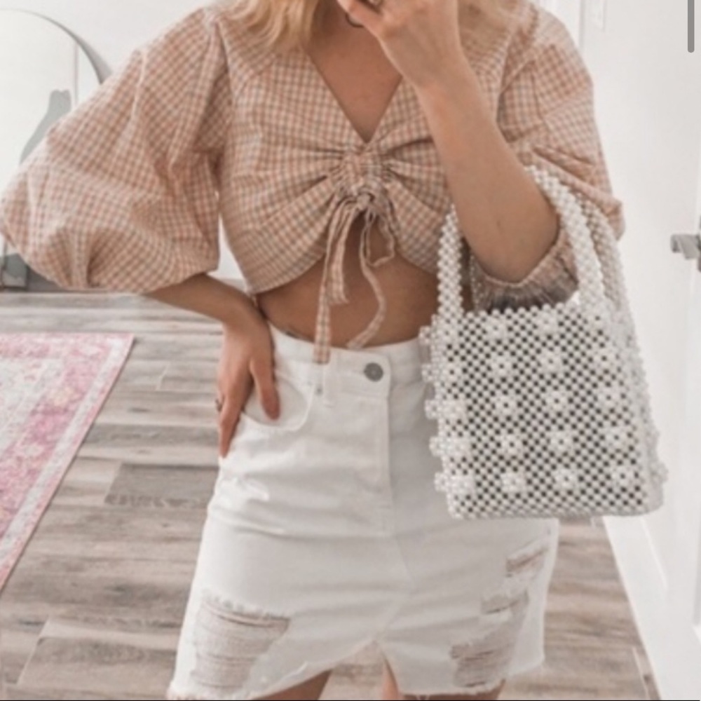 NWT🌸 Chriselle JOA Puff sleeve top